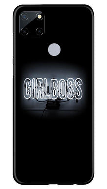 Girl Boss Black Mobile Back Case for Realme Narzo 30a (Design - 268)