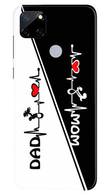 Love Mom Dad Mobile Back Case for Realme C12 (Design - 385)