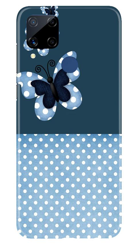 White dots Butterfly Case for Realme C15