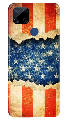 United Kingdom Mobile Back Case for Realme C15 (Design - 52)