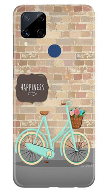 Happiness Mobile Back Case for Realme C15 (Design - 53)