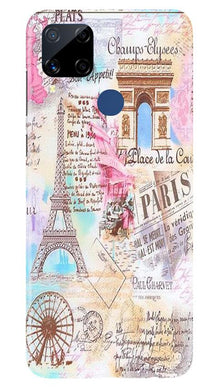 Paris Eiftel Tower Mobile Back Case for Realme C15 (Design - 54)