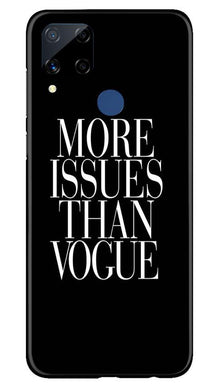 More Issues than Vague Mobile Back Case for Realme C15 (Design - 74)