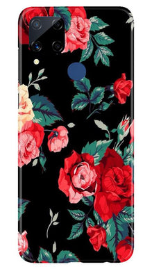 Red Rose2 Mobile Back Case for Realme C15 (Design - 81)