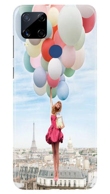 Girl with Baloon Mobile Back Case for Realme C15 (Design - 84)