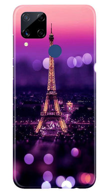 Eiffel Tower Mobile Back Case for Realme C15 (Design - 86)