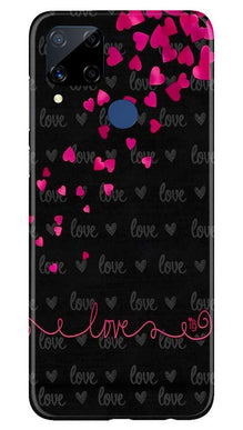 Love in Air Mobile Back Case for Realme C15 (Design - 89)