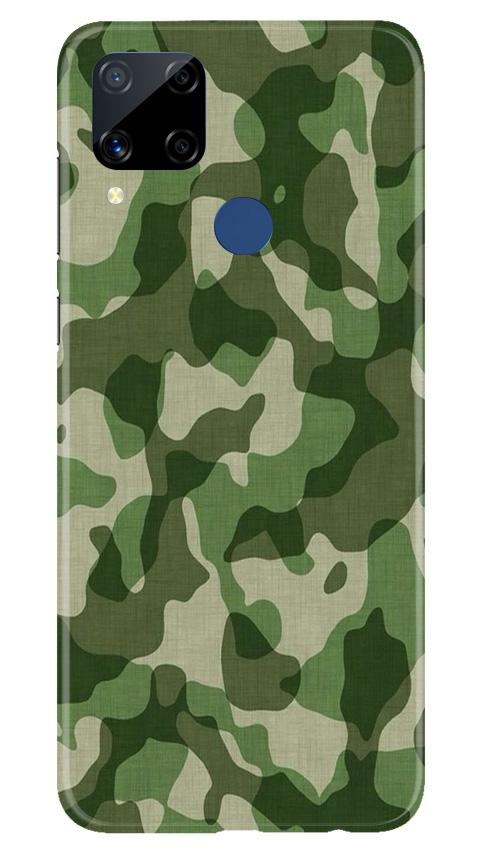 Army Camouflage Case for Realme C15  (Design - 106)