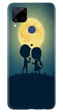 Love Couple Mobile Back Case for Realme C15  (Design - 109)