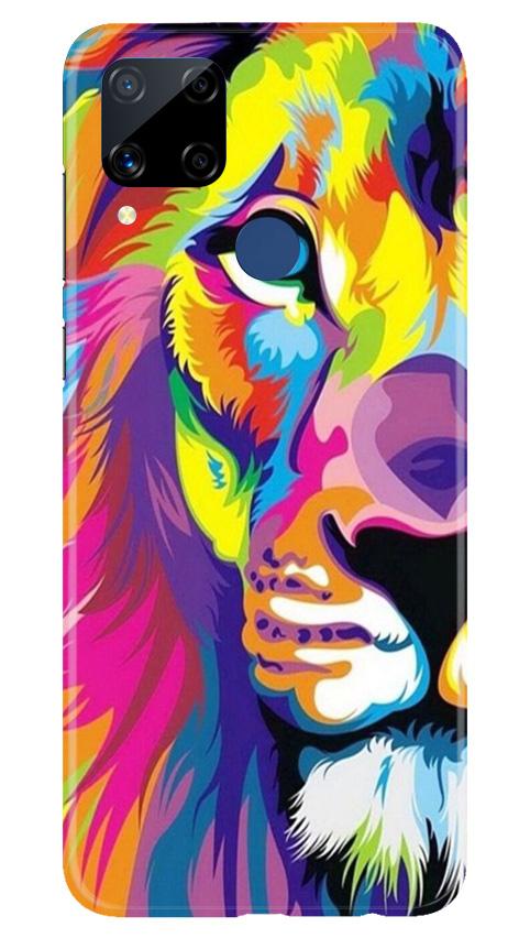 Colorful Lion Case for Realme C15  (Design - 110)