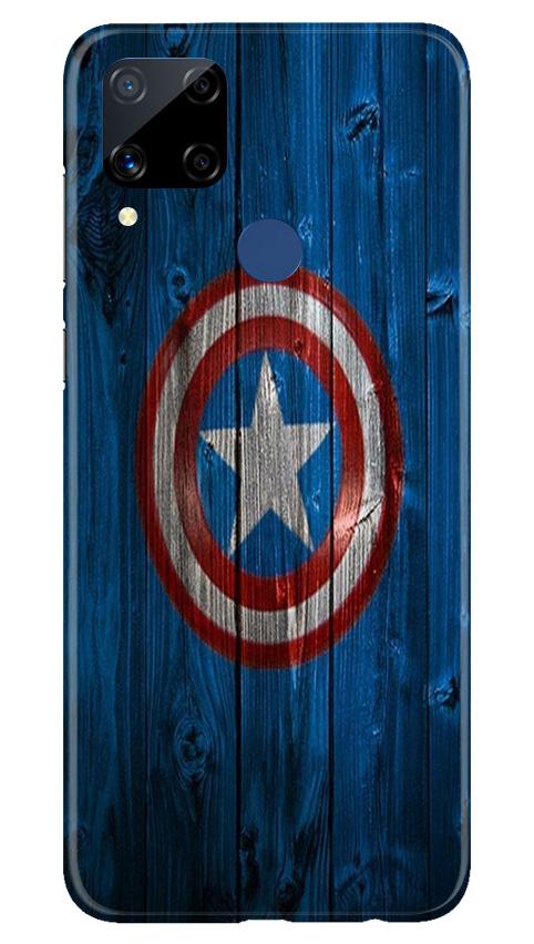 Captain America Superhero Case for Realme C15  (Design - 118)