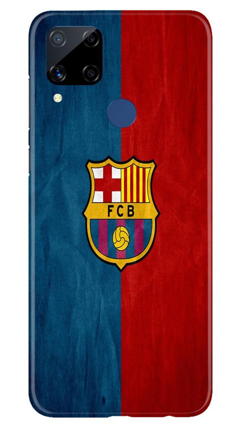 FCB Football Case for Realme C15  (Design - 123)