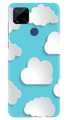 Clouds Mobile Back Case for Realme C15 (Design - 210)