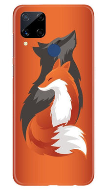 Wolf  Mobile Back Case for Realme C15 (Design - 224)