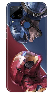 Ironman Captain America Mobile Back Case for Realme C15 (Design - 245)