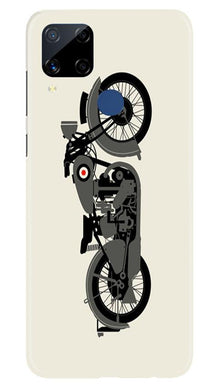 MotorCycle Mobile Back Case for Realme C15 (Design - 259)