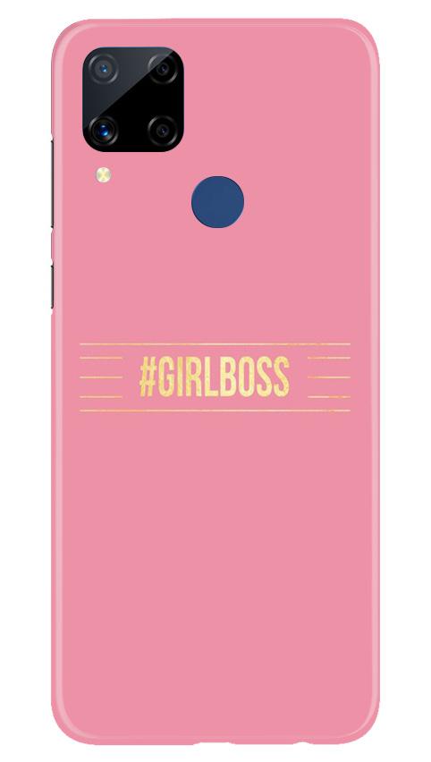 Girl Boss Pink Case for Realme C15 (Design No. 263)