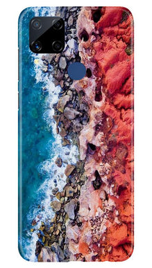 Sea Shore Mobile Back Case for Realme C15 (Design - 273)