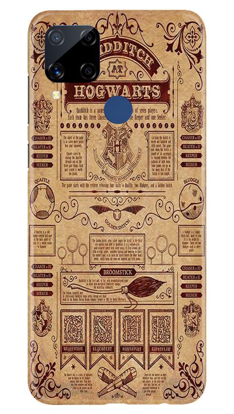 Hogwarts Mobile Back Case for Realme C15 (Design - 304)