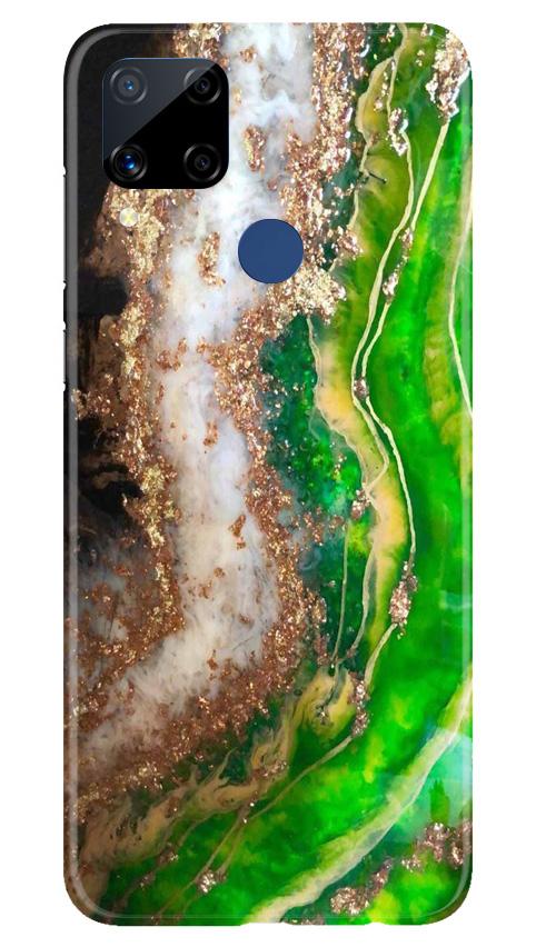 Marble Texture Mobile Back Case for Realme C15 (Design - 307)