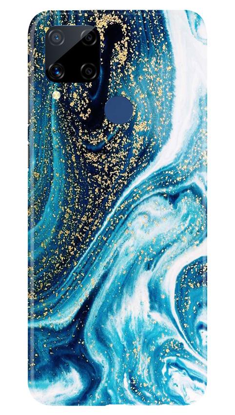 Marble Texture Mobile Back Case for Realme C15 (Design - 308)