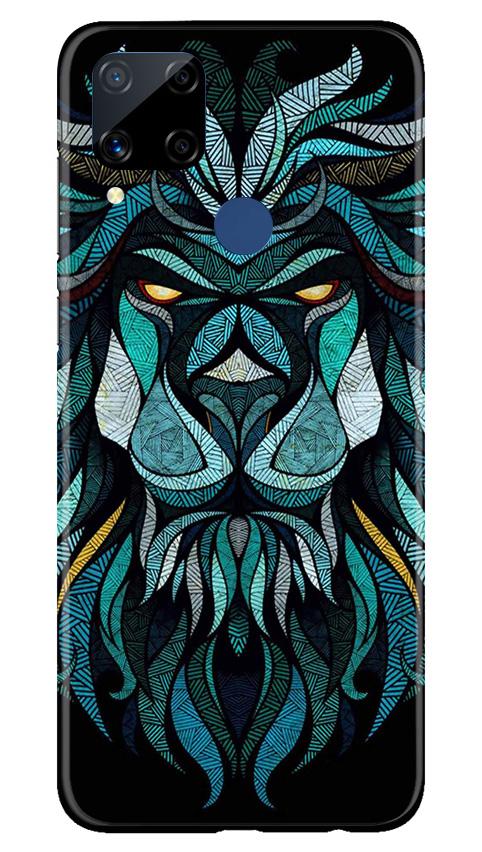 Lion Mobile Back Case for Realme C15 (Design - 314)