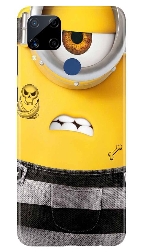 Minion Mobile Back Case for Realme C15 (Design - 324)