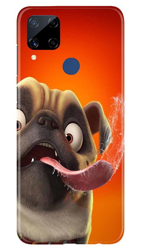 Dog Mobile Back Case for Realme C15 (Design - 343)