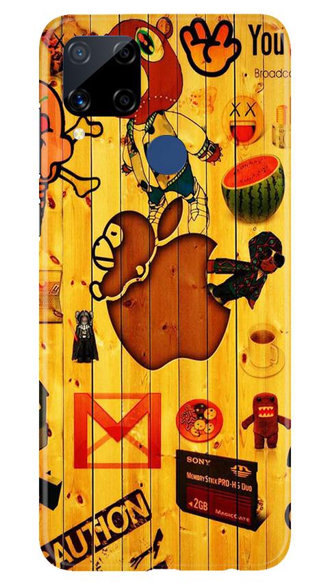 Wooden Texture Mobile Back Case for Realme C15 (Design - 367)