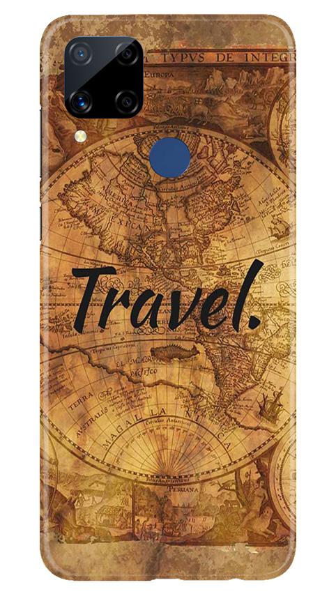 Travel Mobile Back Case for Realme C15 (Design - 375)