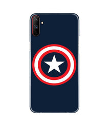 Captain America Mobile Back Case for Realme C3 (Design - 42)