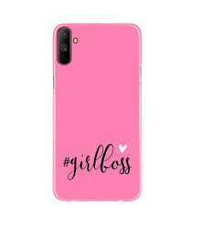 Girl Boss Pink Mobile Back Case for Realme C3 (Design - 269)