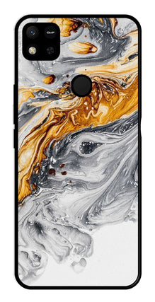 Marble Pattern Metal Mobile Case for Redmi 10a