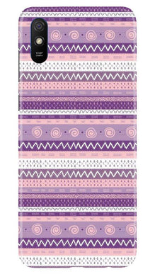 Zigzag line pattern3 Mobile Back Case for Xiaomi Redmi 9a (Design - 11)