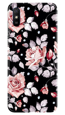 Pink rose Mobile Back Case for Xiaomi Redmi 9i (Design - 12)