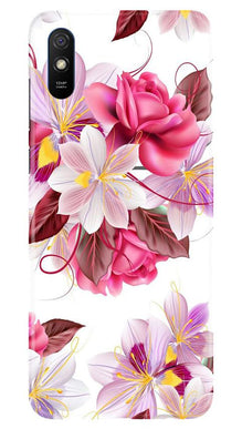 Beautiful flowers Mobile Back Case for Xiaomi Redmi 9a (Design - 23)