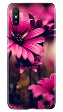 Purple Daisy Mobile Back Case for Xiaomi Redmi 9i (Design - 65)