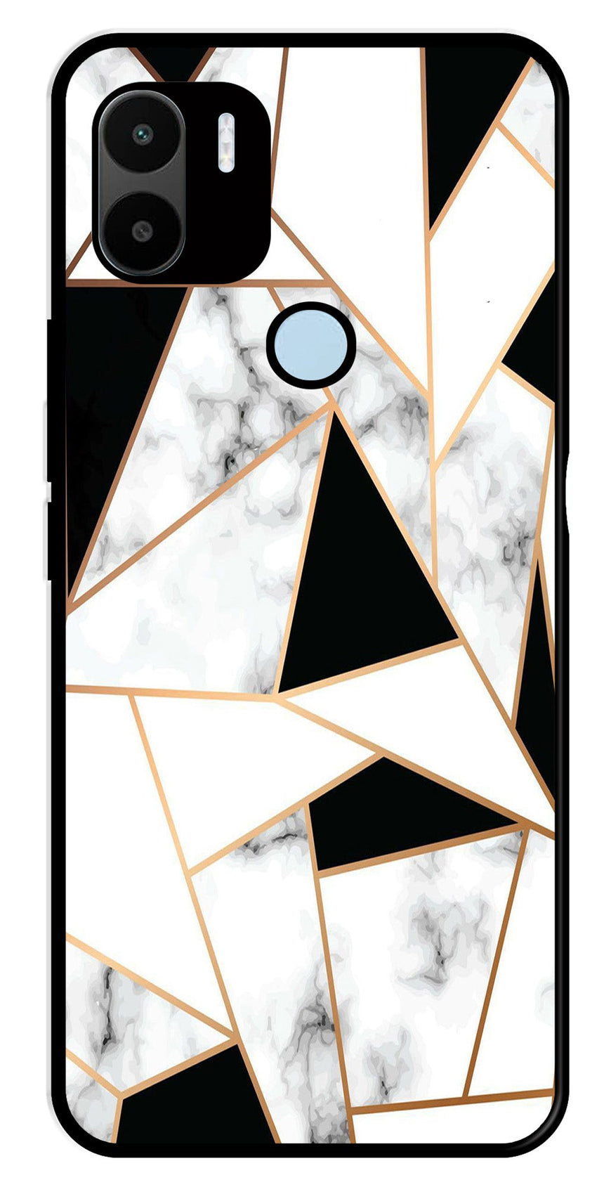 Marble Design2 Metal Mobile Case for Poco C51   (Design No -08)