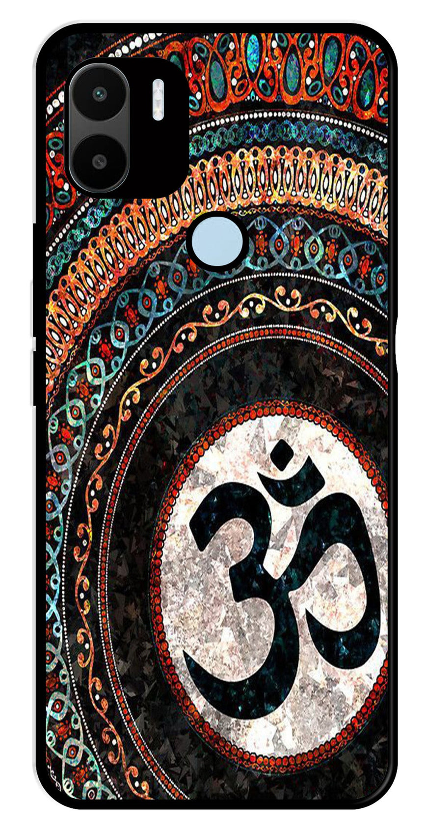 Oum Design Metal Mobile Case for Redmi A2 Plus   (Design No -15)
