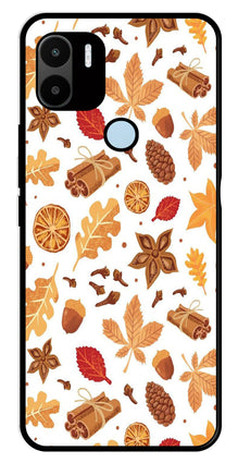 Autumn Leaf Metal Mobile Case for Poco C50