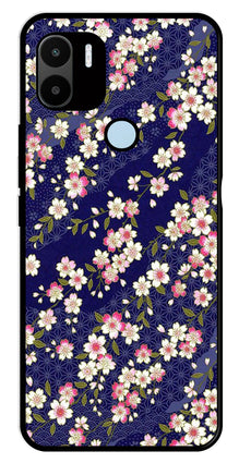 Flower Design Metal Mobile Case for Redmi A2 Plus