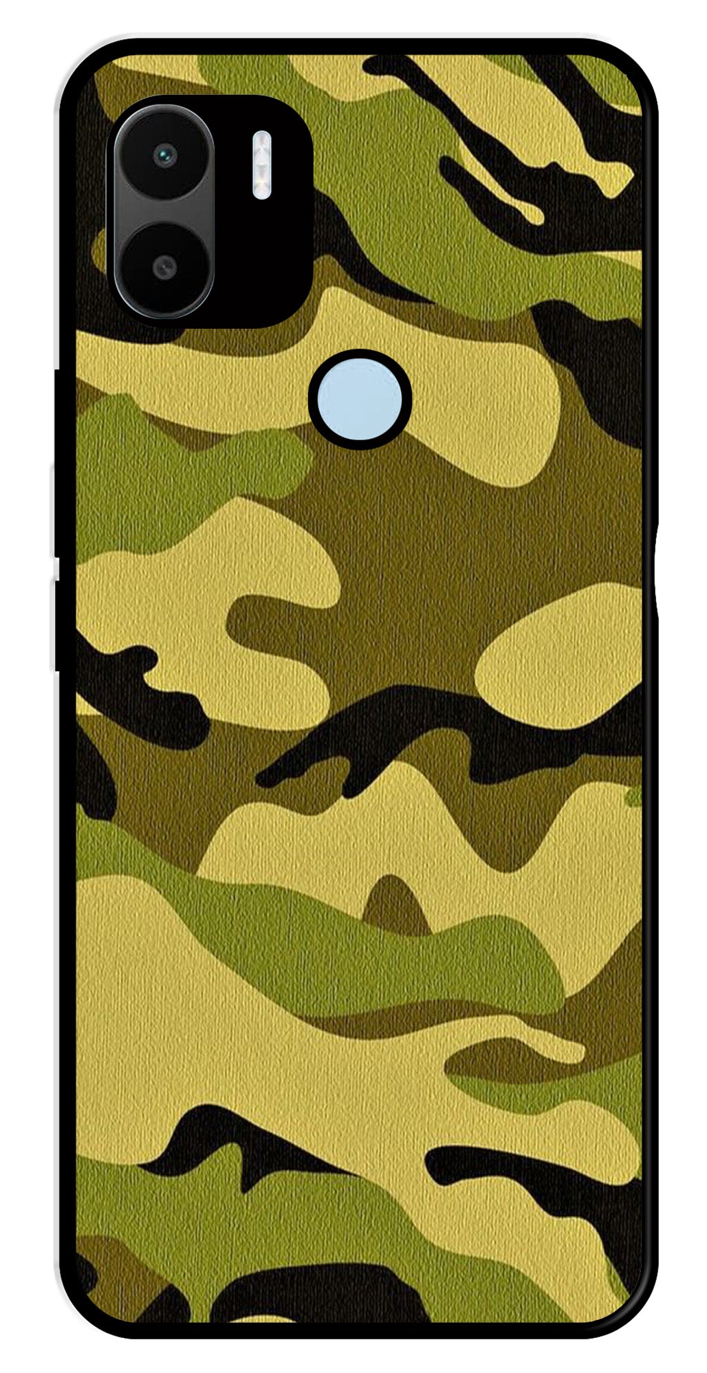 Army Pattern Metal Mobile Case for Poco C51   (Design No -35)