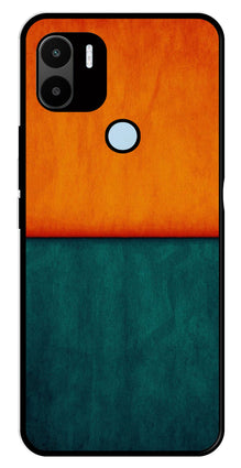 Orange Green Pattern Metal Mobile Case for Redmi A2 Plus