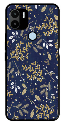 Floral Pattern  Metal Mobile Case for Redmi A2 Plus