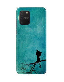 Moon cat Mobile Back Case for Samsung Galaxy S10 Lite (Design - 70)
