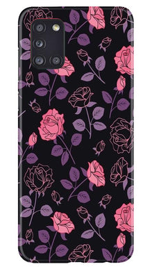 Rose Pattern Mobile Back Case for Samsung Galaxy A31 (Design - 2)