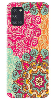 Rangoli art2 Mobile Back Case for Samsung Galaxy A31 (Design - 29)