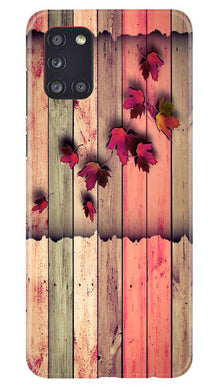 Wooden look2 Mobile Back Case for Samsung Galaxy A31 (Design - 56)