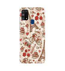 Love Paris Mobile Back Case for Samsung Galaxy M31  (Design - 103)