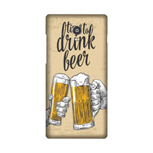 Drink Beer Mobile Back Case for Lenovo Vibe P1 (Design - 328)